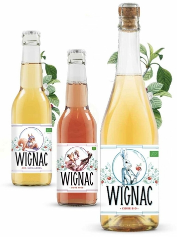 Les 3 bouteilles de cidre-bio Wignac
